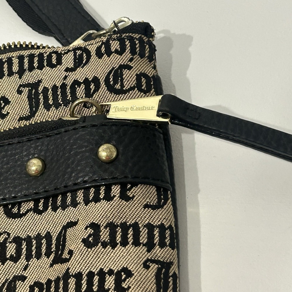 Y2K Juicy Couture Embellished Purse Crossbody Bag Logo Heart Gold Hardware Bling - Picture 11 of 16